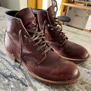 Red Wing Shoes Dark Brown Leather Boots